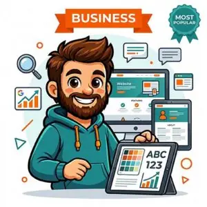 1.Business Business website design package by The Beard Guy with multi-page mockup and design tools